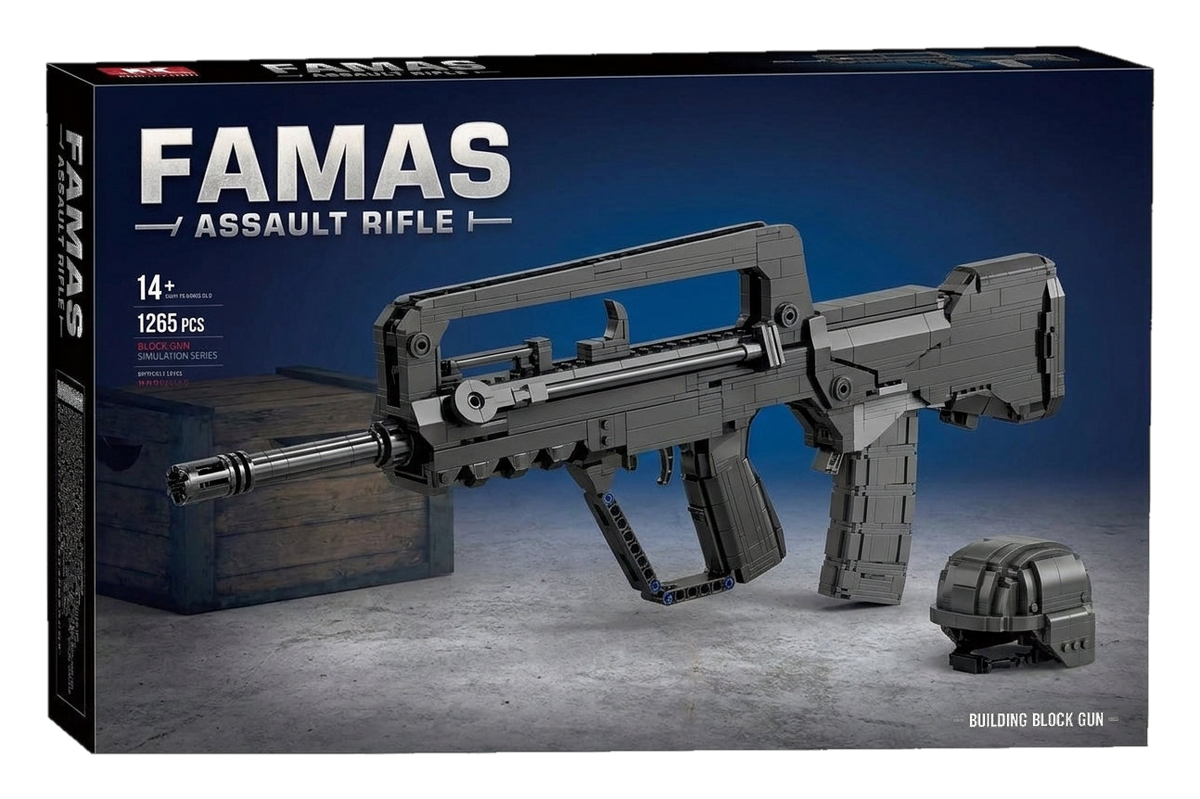 Bullpup Assault Rifle kit box, 1265 pieces, age 14+ (cut-out)