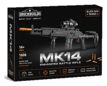 Scoped Battle Rifle brick kit box, 1606 pieces, age 14+ (cut-out)