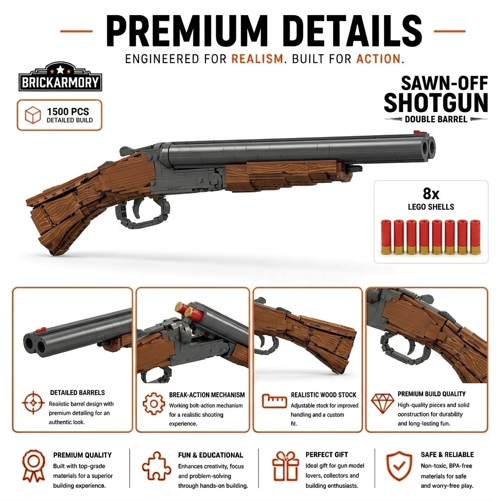 Sawn-Off Double-Barrel Shotgun — feature breakdown